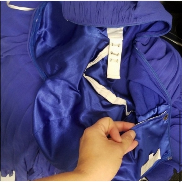 Mikael Aghal Strapless Origami Bodice Gown - Picture 6 of 7